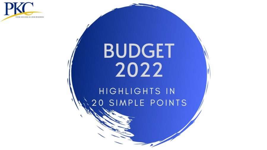 Budget 2022 Highlights in 20 simple points