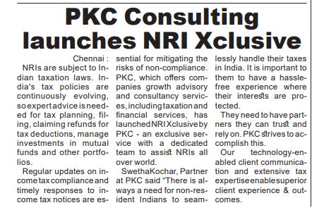 Launching NRI Xclusive by PKC