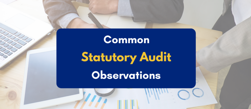 Common Statutory Audit Observations Decoded (With Tips to Resolve)