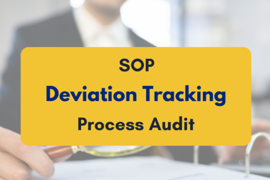 SOP Deviation Tracking in Process Audits - PKC